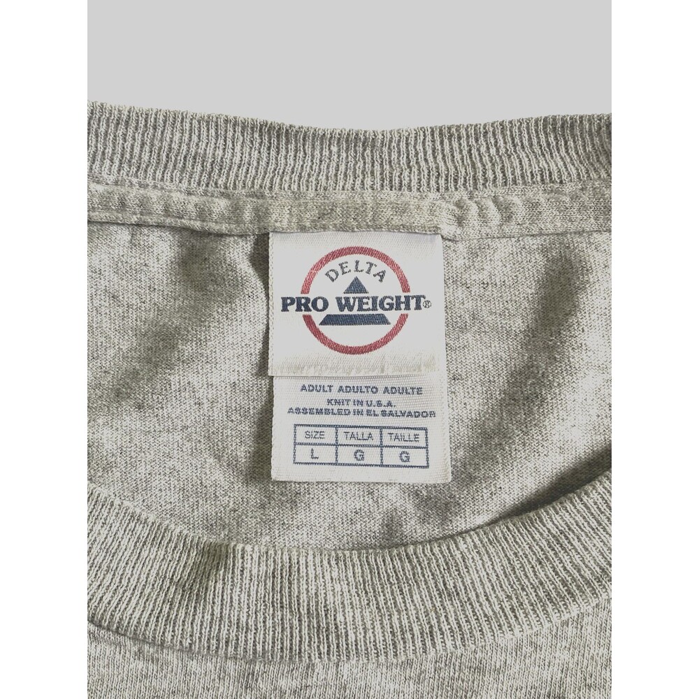 Womens Sz Large HARVARD Gray T Shirt Top Delta Pro Weight - Picture 5 of 5